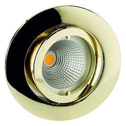 Luminaria empotrable MR11 giratorio IP20, brillante, dorado
