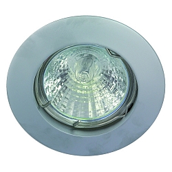 Luminaria empotrable MR16 r�gido IP20, cromado mate