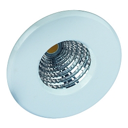 LED Recessed spot, 6,5W, 350mA, 2700K, fixed, IP44, without converter, white