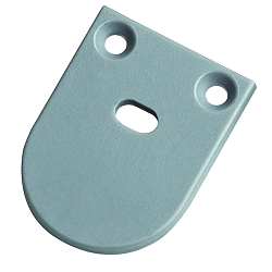 Tapa final UP20/11 semicircular, con posibilidad de alimentaci�n, aluminio