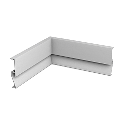 Conector de esquina SOCKET PROFILE PFG401 esquina exterior, plata