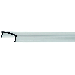 Accesorio Portada del perfil PFH405/8 / PFH415/8 / PFH425 / PFH435 / PFH455 - CLEAR 2M ligeramente arqueado, transparente 200cm