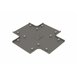 Conector de perfiles VARDAFLEX PLATIN INGROUND (RUP-PGF901) - CROSS CONNECTOR, acero inoxidable