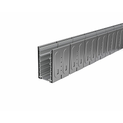 Perfil empotrable en suelo PLATIN INGROUND 3D / BENDABLE - INOX  vertical, horizontal, plegable, acero inoxidable