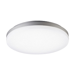 LED Ceiling luminaire CIRCEL, �27cm / height 4.3cm, IP20, 29W 3000K 1850lm, silver