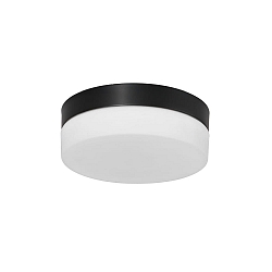 Luminaria de techo para exteriores IKARO pequeño, redondo, cilíndrico IP44, acero cepillado regulable