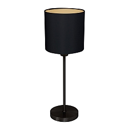 Luminaria de mesa NOOR de 1 llama E27 IP20, negro regulable