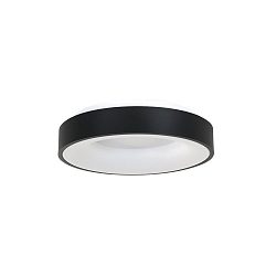 Luminaria de techo RINGLEDE - � 38CM redondo, medio, directo / indirecto IP20, negro mate regulable