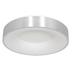 Luminaria de techo RINGLEDE - � 48CM grande, redondo, directo / indirecto IP20, plata cepillado regulable