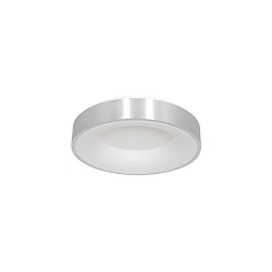 Luminaria de techo RINGLEDE - � 30CM peque�o, redondo, directo / indirecto IP20, plata cepillado regulable