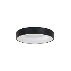 Luminaria de techo RINGLEDE - � 30CM peque�o, redondo, directo / indirecto IP20, negro mate regulable