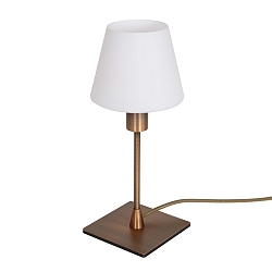 Luminaria de mesa ANCILLA de 1 llama, lang, con funci�n de conmutaci�n, c�nico E14 IP20, bronce cepillado regulable