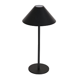 Luminaria de mesa ANCILLA Arriba-Abajo, con conexi�n USB, con bater�a, con regulador t�ctil IP54, negro mate regulable