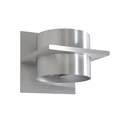 Luminaria de pared MURO Arriba-Abajo, angular, cil�ndrico, ajustable G9 IP20, acero cepillado regulable