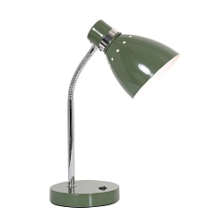 Luminaria de mesa SPRING inclinable E27 IP20, verde 