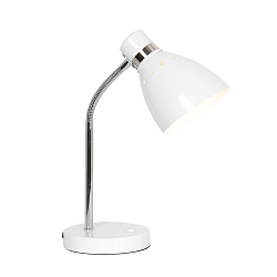 Luminaria de mesa SPRING inclinable E27 IP20, blanco 