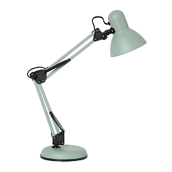 Luminaria de mesa STUDY inclinable E27 IP20, verde