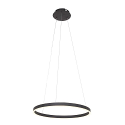 Luminaria colgante RINGLUX LED IP20, negro regulable