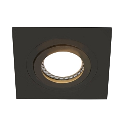 recessed luminaire PÉLITE SPOT swivelling, square GU10 IP20, black matt dimmable