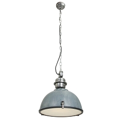 pendant luminaire BIKKEL - Ø 42CM 1 flame, medium E27 IP20, concrete grey dimmable