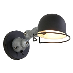 Luminaria de pared DAVIN corto, con interruptor, con brazo articulado E14 IP20