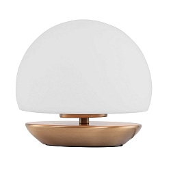Luminaria de mesa ANCILLA redondo, corto, con regulador t�ctil G9 IP20, bronce cepillado regulable