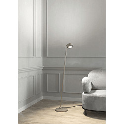 Luminaria de pedestal PUK! PRO 120 giratorio, giratorio IP20, negro mate regulable