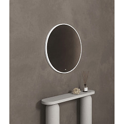 Espejo con iluminaci�n FRAME CIRCLE IP20, plata regulable