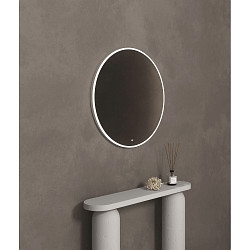 Espejo con iluminaci�n FRAME CIRCLE IP20, champ�n regulable