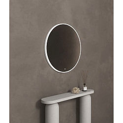 Espejo con iluminaci�n FRAME CIRCLE IP20, blanco mate regulable