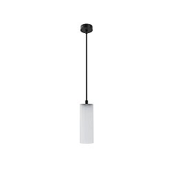 pendant luminaire PELA down, cylindrical E27 IP20, black matt dimmable