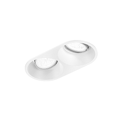 Luminaria empotrable para techos DEEP ADJUST 2.0 - LED de 2 llamas, giro card�nico, con resortes de clip IP20, mate