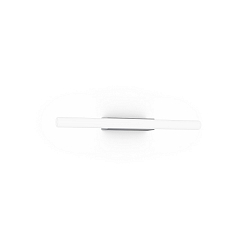 Luminaria de pared LARRA OPAL 1.0 S14d IP20, aluminio cepillado regulable
