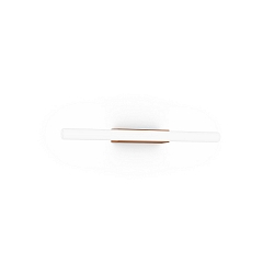 Luminaria de pared LARRA OPAL 1.0 S14d IP20, cobre regulable