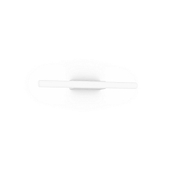Luminaria de pared LARRA OPAL 1.0 S14d IP20, blanco mate regulable