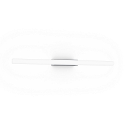 Luminaria de pared LARRA OPAL 2.0 S14d IP20, aluminio cepillado regulable
