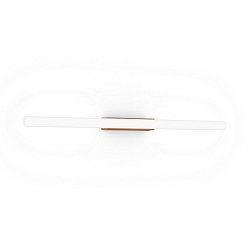 Luminaria de pared LARRA OPAL 2.0 S14d IP20, cobre regulable