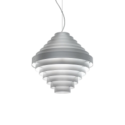 Luminaria colgante J.J.W. 05 E27 IP20, plata regulable