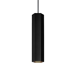 Luminaria colgante HEXO MULTI 3.0 sin roseta, Dim-To-Warm IP20, negro regulable