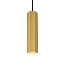 Luminaria colgante HEXO MULTI 3.0 sin roseta IP20, dorado regulable