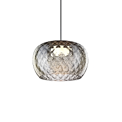 Luminaria colgante WETRO 3.0 de 1 llama, Dim-To-Warm IP20, color humo regulable
