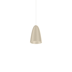Luminaria colgante COZY CONE 1.0 IP20, gris seda