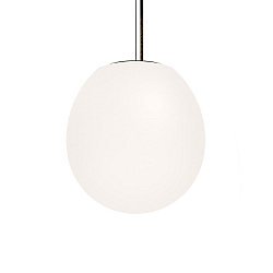 Luminaria colgante DRO SUSPENDED 3.0 - � 29CM E27 IP20, blanco opalino, negro mate regulable