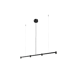 Luminaria colgante TRACE CHANDELIER CEILING SUSP 1.0 IP20, negro mate regulable
