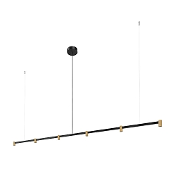 Luminaria colgante TRACE CHANDELIER CEILING SUSP 2.0 IP20, champ�n, negro mate regulable