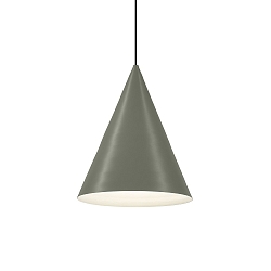 LED Design Pendant luminaire DINOR 1.0, Ø 38cm, 11W 1800-2850K, dimmable, green / grey white