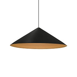LED Design Pendant luminaire DINOR 3.0, Ø 76cm, 11W 1800-2850K, dimmable, black gold