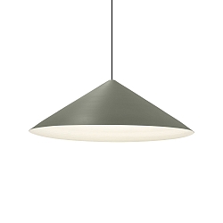 LED Design Pendant luminaire DINOR 3.0, Ø 76cm, 11W 1800-2850K, dimmable, green / grey white