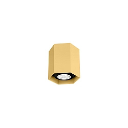 Luz downlight HEXO MINI 1.0 sin reflector GU10 IP20, dorado