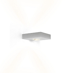 Luminaria de pared LEENS 2.0 - UP&DOWN de 2 llamas, con la �ptica del lente IP20, aluminio cepillado regulable